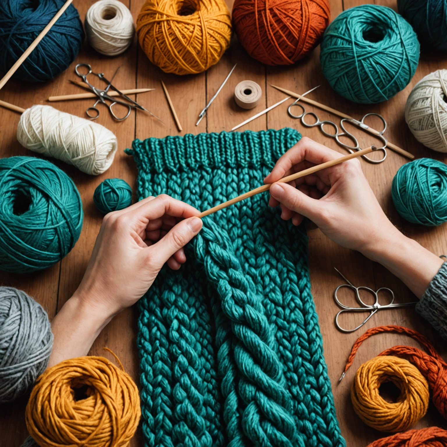 Вязание как искусство и источник вдохновения: как освоить широкие косы и шарфы крючком