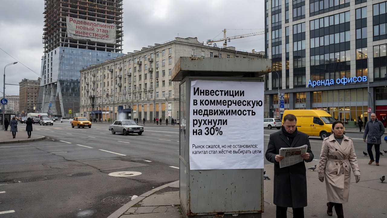 Инвестиции в коммерческую недвижимость рухнули на 30%