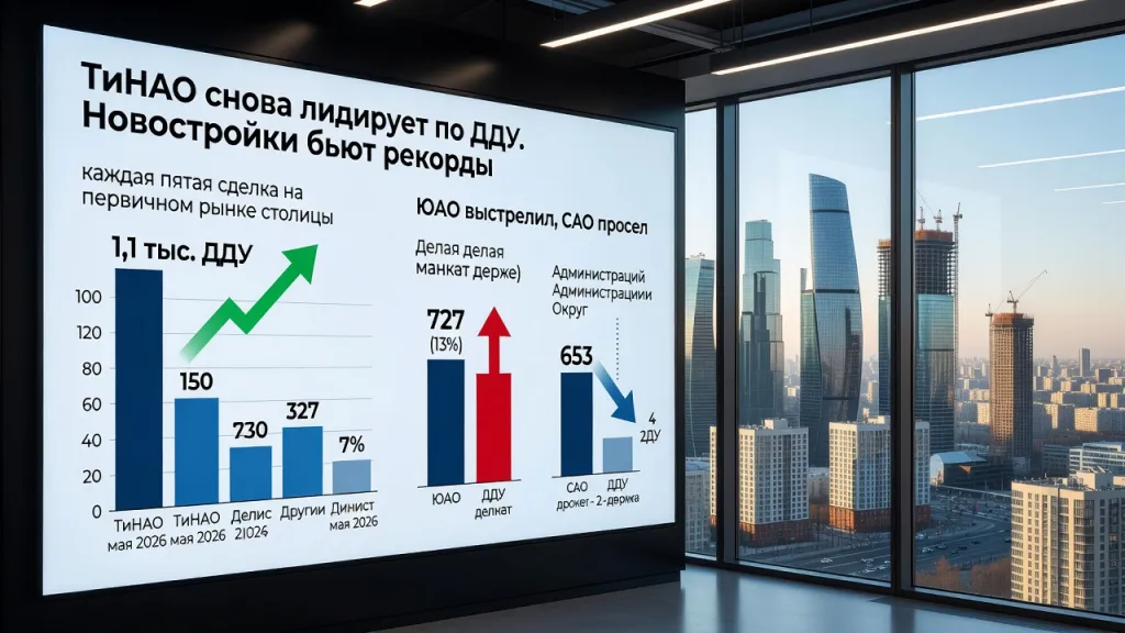 ТиНАО снова лидирует по ДДУ. Новостройки бьют рекорды