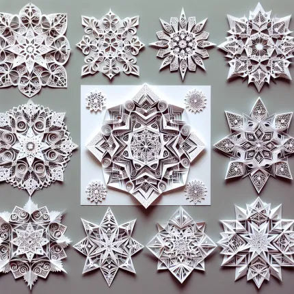 Схемы для снежинок: Искусство и Наука Создания Зимних Узоров
